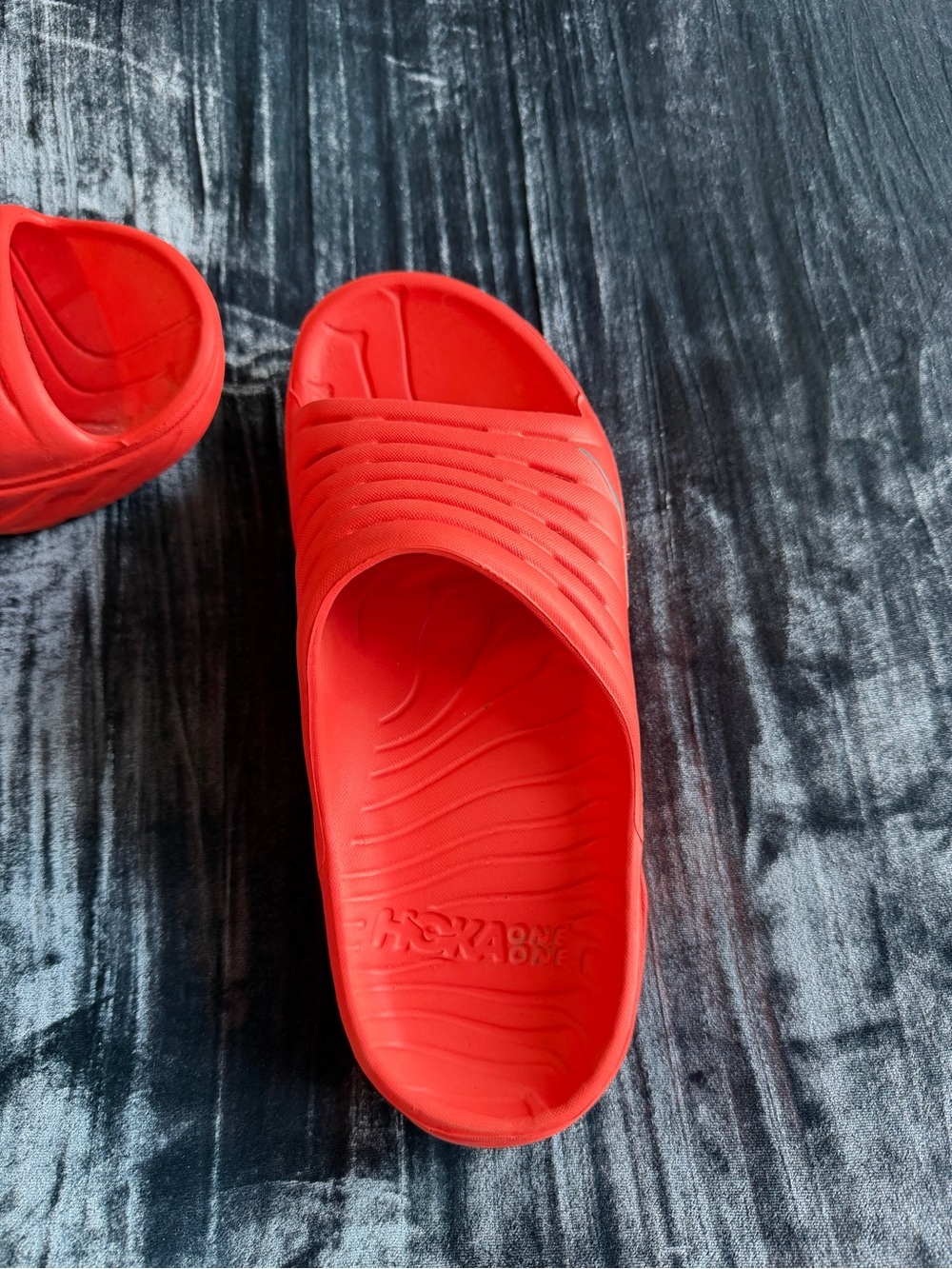 Hoka One One orange Slide Sandals - Picture 2 of 4